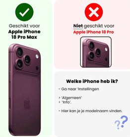 BASEY. BASEY. iPhone 18 Pro Max Hoesje Pashouder met Koord Met Screenprotector - Aubergine