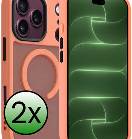 BASEY. BASEY. iPhone 18 Pro Max Magsafe Hoesje - Perzik - 2 PACK
