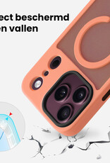 BASEY. BASEY. iPhone 18 Pro Max Magsafe Hoesje Perzik Met Screenprotector