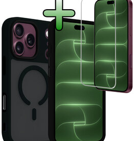 BASEY. BASEY. iPhone 18 Pro Max Magsafe Hoesje Zwart Met Screenprotector