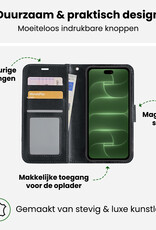 BASEY. BASEY. iPhone 18 Pro Hoesje Bookcase - Zwart