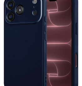 NoXx NoXx iPhone 18 Pro Hoesje Siliconen - Donkerblauw