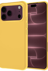 NoXx NoXx iPhone 18 Pro Hoesje Siliconen - Geel
