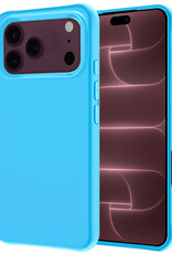 NoXx NoXx iPhone 18 Pro Hoesje Siliconen - Lichtblauw