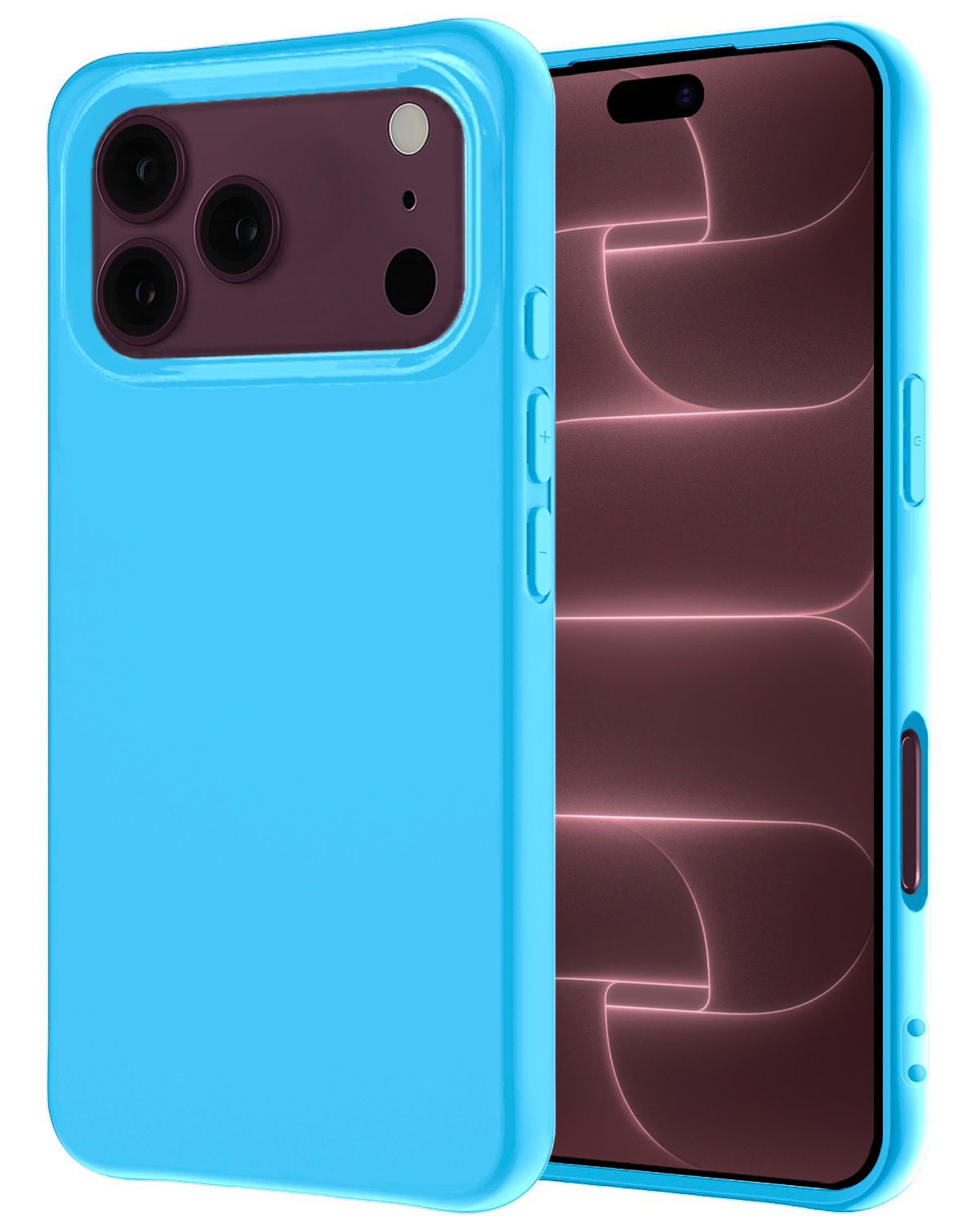 NoXx NoXx iPhone 18 Pro Hoesje Siliconen - Lichtblauw