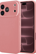 NoXx NoXx iPhone 18 Pro Hoesje Siliconen - Lichtroze
