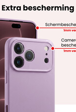 NoXx NoXx iPhone 18 Pro Hoesje Siliconen - Lila