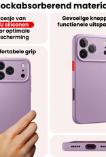 NoXx NoXx iPhone 18 Pro Hoesje Siliconen - Lila