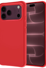 NoXx NoXx iPhone 18 Pro Hoesje Siliconen - Rood