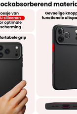 NoXx NoXx iPhone 18 Pro Hoesje Siliconen - Zwart