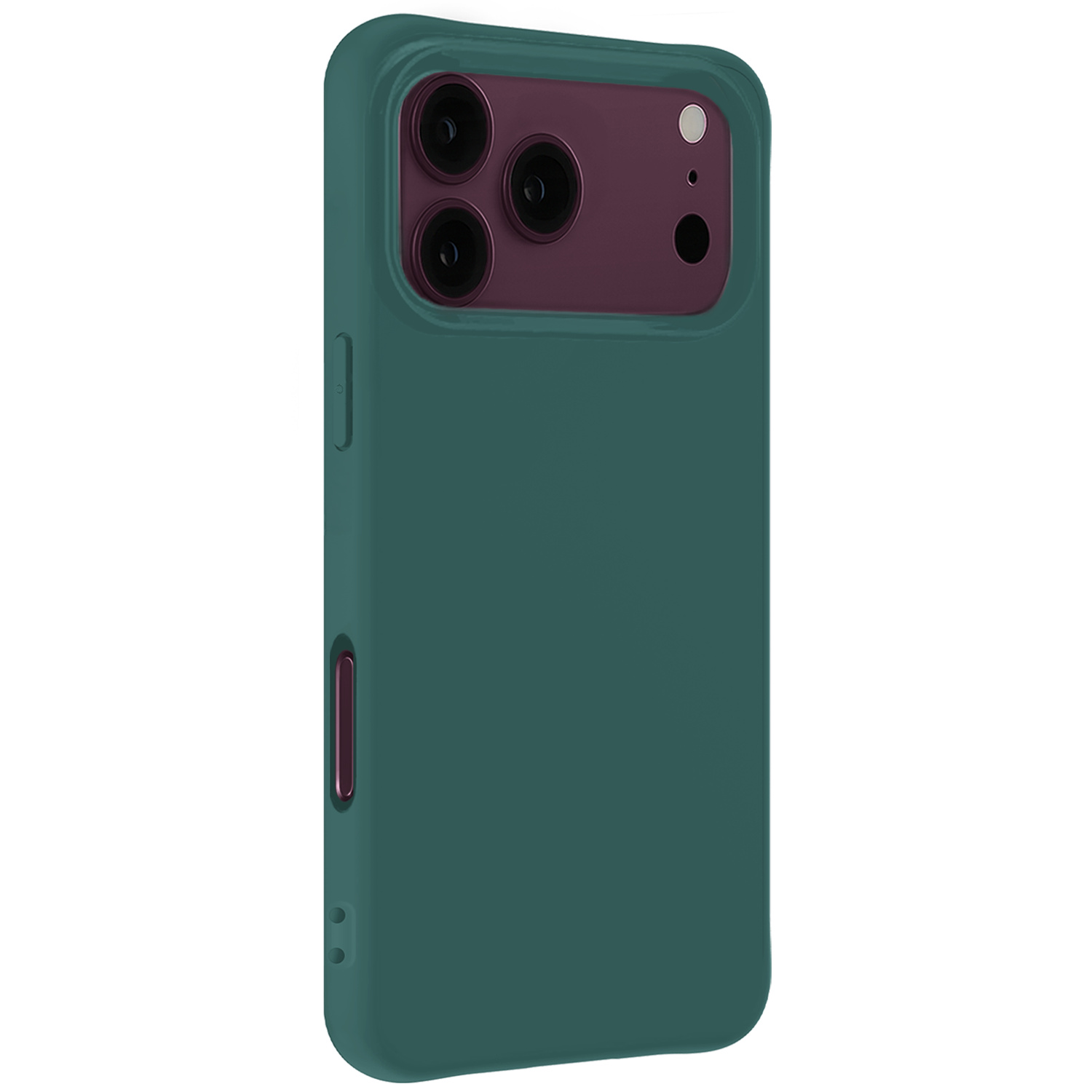 NoXx NoXx iPhone 18 Pro Hoesje Siliconen - Donkergroen - 2 PACK