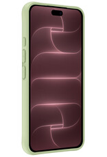 NoXx NoXx iPhone 18 Pro Hoesje Siliconen Met Screenprotector Met Dichte Notch - Groen