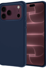 NoXx NoXx iPhone 18 Pro Max Hoesje Siliconen - Donkerblauw