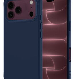 NoXx NoXx iPhone 18 Pro Max Hoesje Siliconen - Donkerblauw