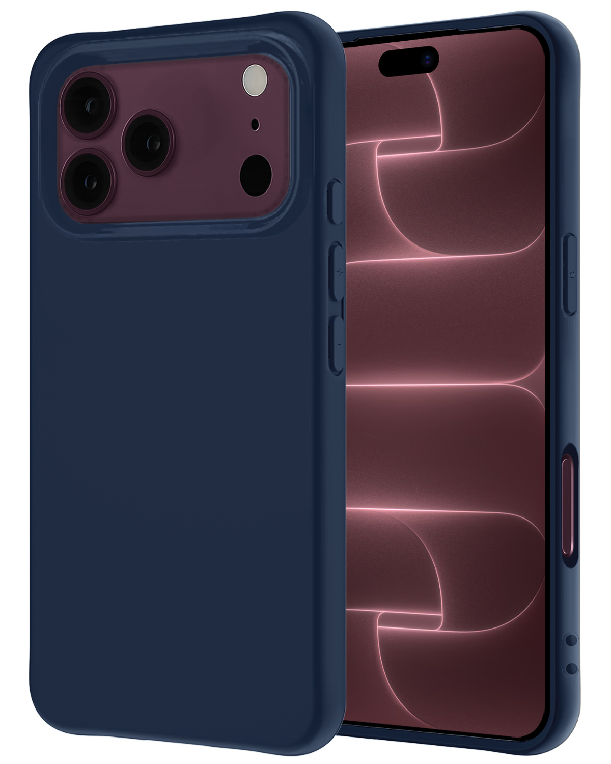 NoXx NoXx iPhone 18 Pro Max Hoesje Siliconen - Donkerblauw