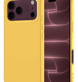 NoXx NoXx iPhone 18 Pro Max Hoesje Siliconen - Geel