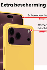 NoXx NoXx iPhone 18 Pro Max Hoesje Siliconen - Geel