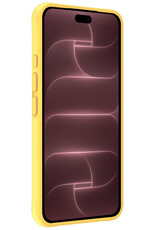 NoXx NoXx iPhone 18 Pro Max Hoesje Siliconen - Geel