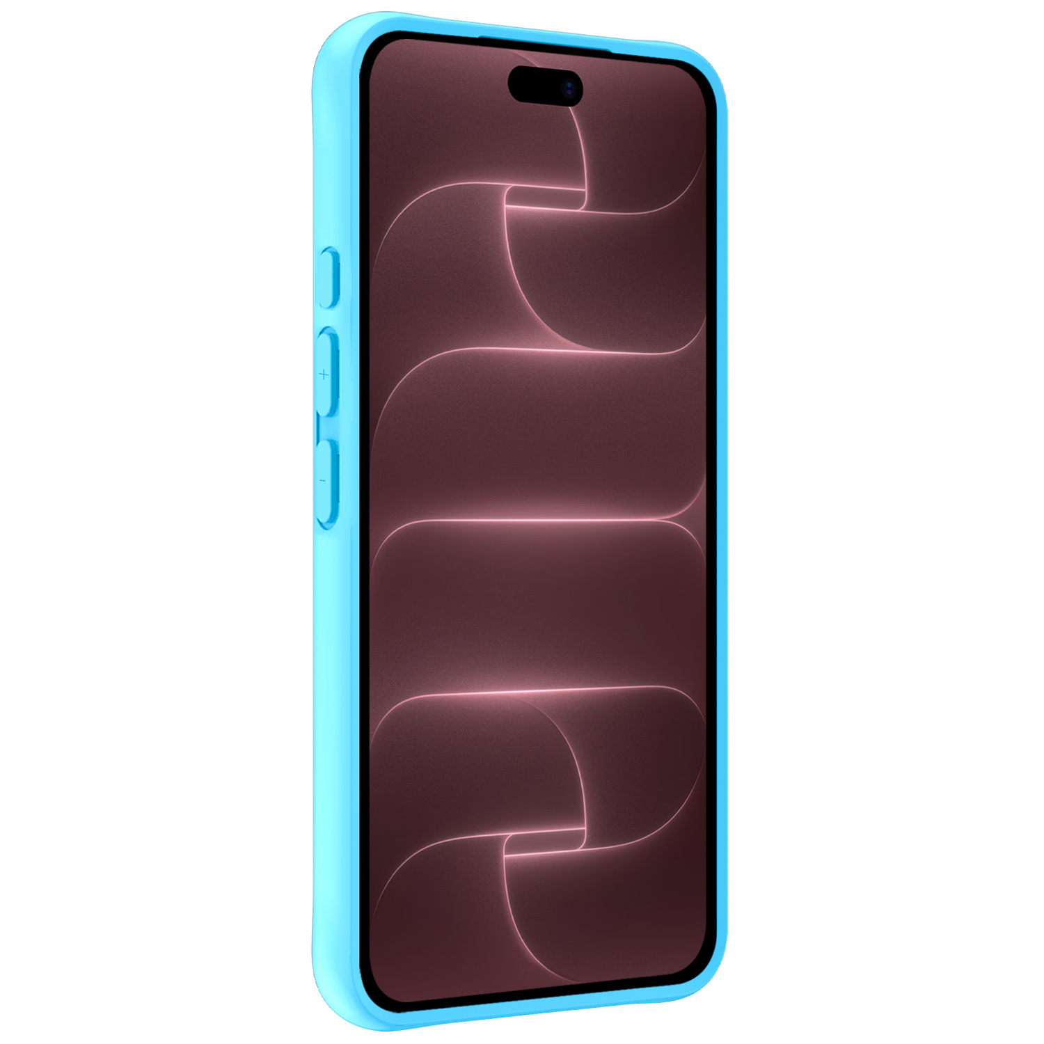 NoXx NoXx iPhone 18 Pro Max Hoesje Siliconen - Lichtblauw