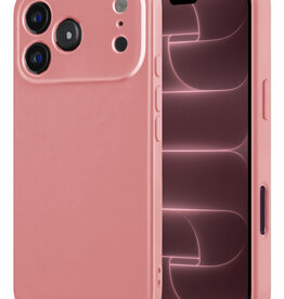 NoXx NoXx iPhone 18 Pro Max Hoesje Siliconen - Lichtroze
