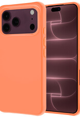 NoXx NoXx iPhone 18 Pro Max Hoesje Siliconen - Perzik
