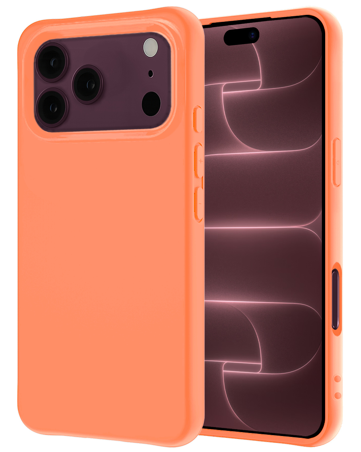 NoXx NoXx iPhone 18 Pro Max Hoesje Siliconen - Perzik