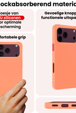 NoXx NoXx iPhone 18 Pro Max Hoesje Siliconen - Perzik