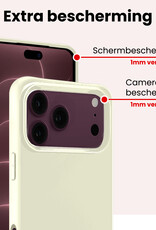 NoXx NoXx iPhone 18 Pro Max Hoesje Siliconen - Wit