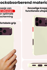 NoXx NoXx iPhone 18 Pro Max Hoesje Siliconen - Wit