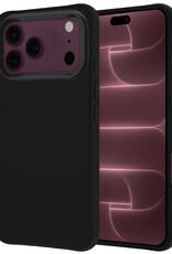 NoXx NoXx iPhone 18 Pro Max Hoesje Siliconen - Zwart