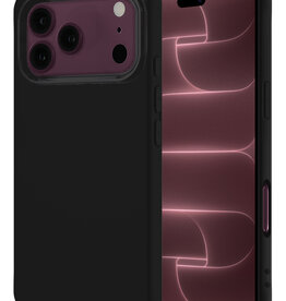 NoXx NoXx iPhone 18 Pro Max Hoesje Siliconen - Zwart