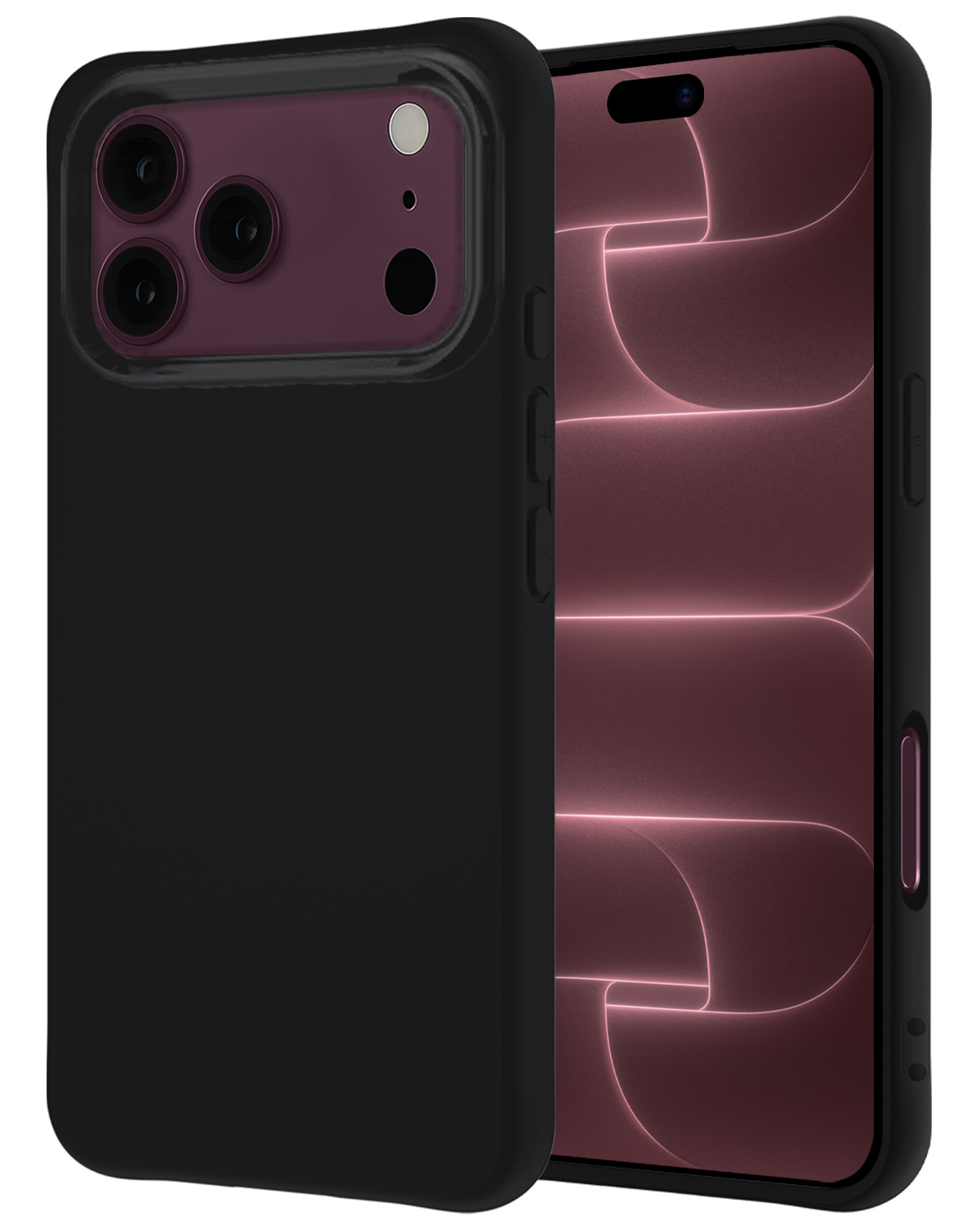 NoXx NoXx iPhone 18 Pro Max Hoesje Siliconen - Zwart