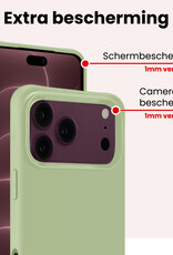 NoXx NoXx iPhone 18 Pro Max Hoesje Siliconen - Groen - 2 PACK