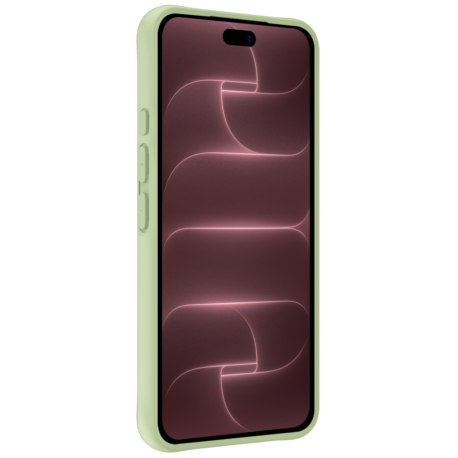 NoXx NoXx iPhone 18 Pro Max Hoesje Siliconen Met Screenprotector Met Dichte Notch - Groen