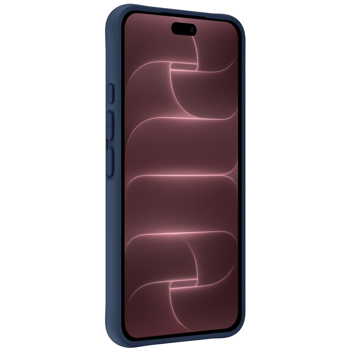 NoXx NoXx iPhone 18 Pro Max Hoesje Siliconen Met 2x Screenprotector Met Dichte Notch - Donkerblauw