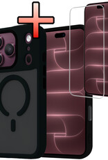 NoXx NoXx iPhone 18 Pro Magsafe Hoesje Zwart Met Screenprotector