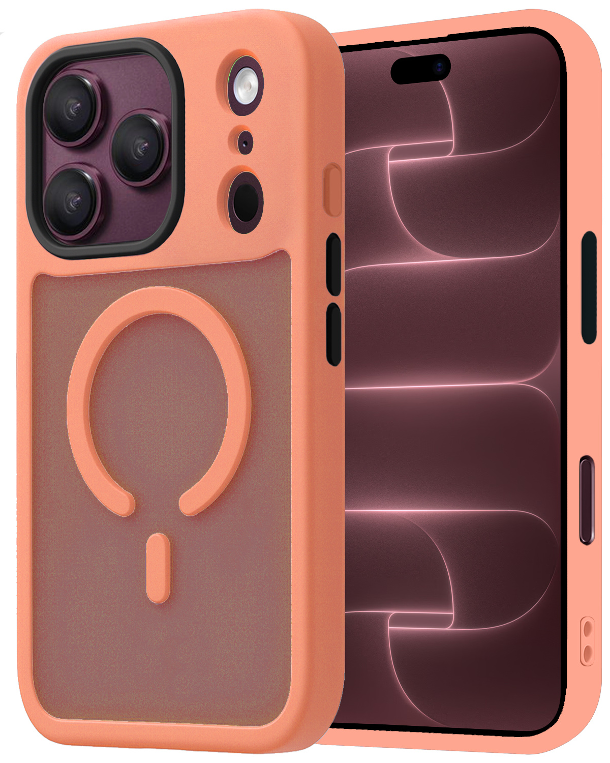 NoXx NoXx iPhone 18 Pro Max Magsafe Hoesje - Perzik