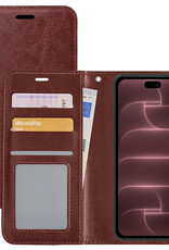 NoXx NoXx iPhone 18 Pro Hoesje Bookcase - Bruin