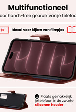 NoXx NoXx iPhone 18 Pro Hoesje Bookcase - Bruin