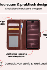 NoXx NoXx iPhone 18 Pro Hoesje Bookcase - Bruin
