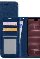 NoXx NoXx iPhone 18 Pro Max Hoesje Bookcase - Donkerblauw