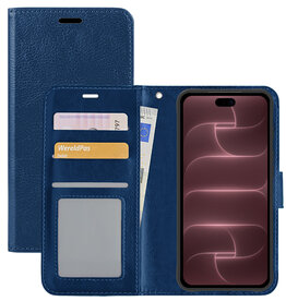 NoXx NoXx iPhone 18 Pro Max Hoesje Bookcase - Donkerblauw