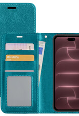 NoXx NoXx iPhone 18 Pro Max Hoesje Bookcase - Turquoise