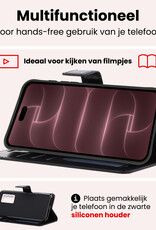 NoXx NoXx iPhone 18 Pro Max Hoesje Bookcase Met Screenprotector - Zwart