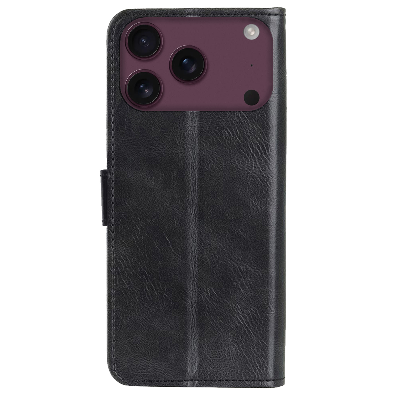 NoXx NoXx iPhone 18 Pro Max Hoesje Bookcase Met Screenprotector - Zwart
