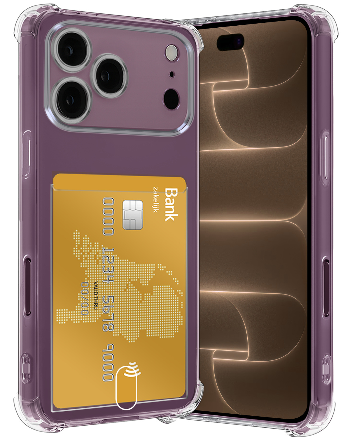 Nomfy Nomfy iPhone 18 Pro Max Hoesje Pashouder