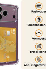 Nomfy Nomfy iPhone 18 Pro Max Hoesje Pashouder Met Screenprotector