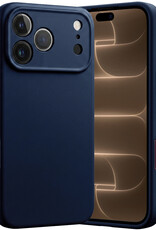 Nomfy Nomfy iPhone 18 Pro Hoesje Siliconen - Donkerblauw