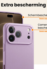Nomfy Nomfy iPhone 18 Pro Hoesje Siliconen - Lila