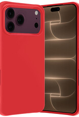 Nomfy Nomfy iPhone 18 Pro Hoesje Siliconen - Rood